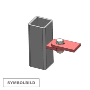 Anschweißlasche 40×30 und 60×30 für Formrohr Geländersteher 40×40